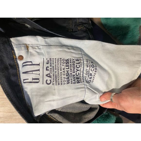 Gap NWT Straight Rinse Straight Leg Dark Blue Jeans Men’s Size 36 x 36, MSRP $60 - Picture 5 of 8